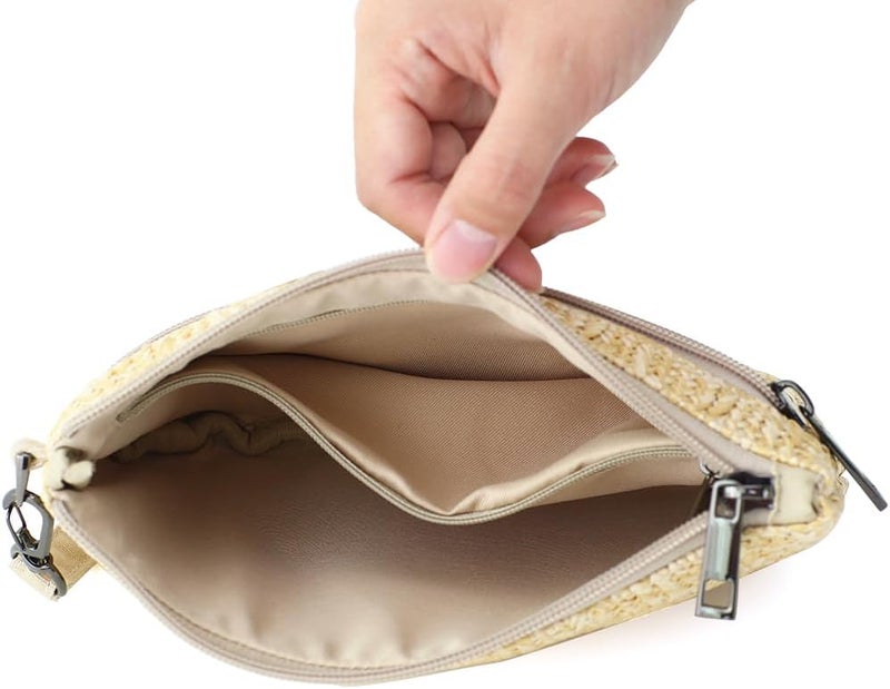 BBORGDC Small Wristlet Wallets for Women, Zip Clutch Bag with Wristlet Pouch, 3-Zipper Original Design - Image 3